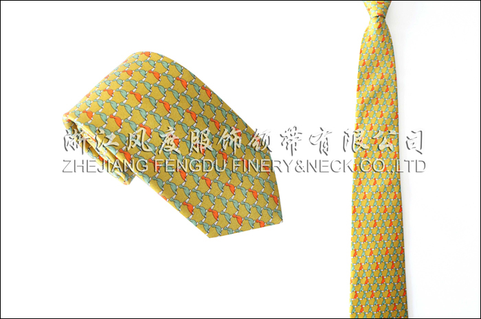 印花真絲商務領帶