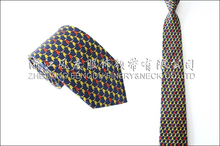 印花真絲商務領帶