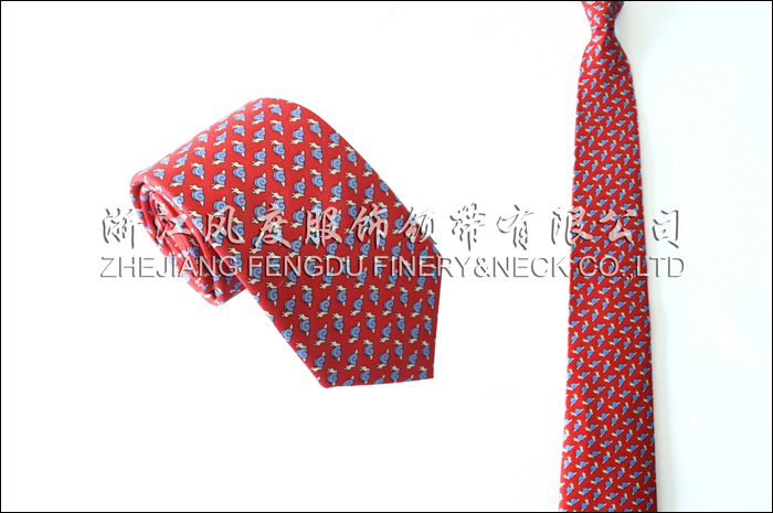 印花真絲商務領帶